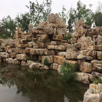 清秀龜紋石 匠心打造大小型流水假山與駁岸景觀工程